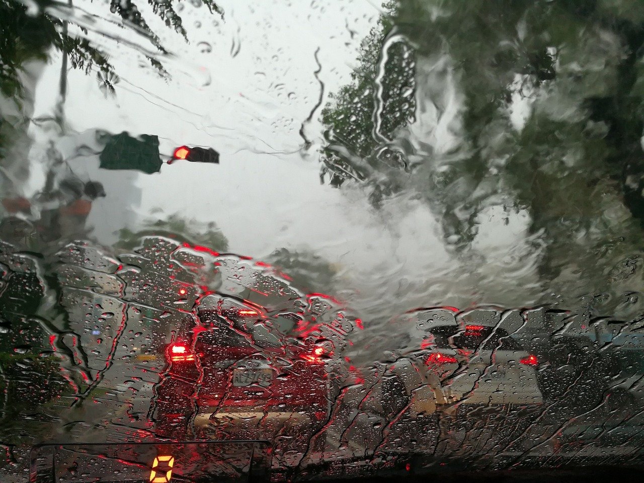 heavy rains, summer, nature, the rainy season